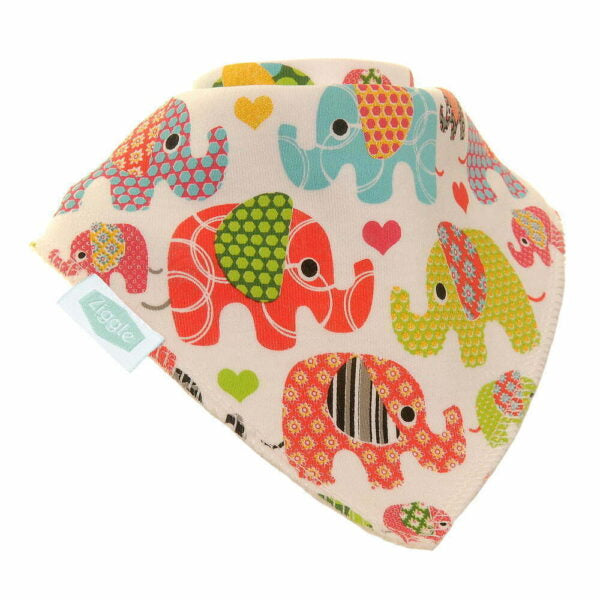 Ziggle Ethnic Elephants Bib