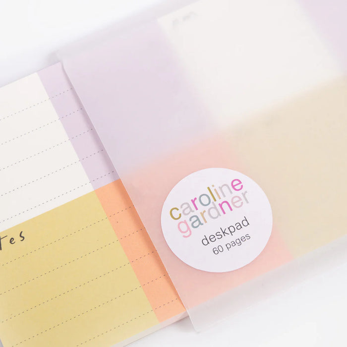 Caroline Gardner Multi Check Split Sections Desk Pad