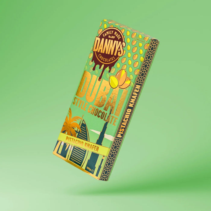 Danny's Dubai Style Chocolate - Pistachio Dubai Bar 190g