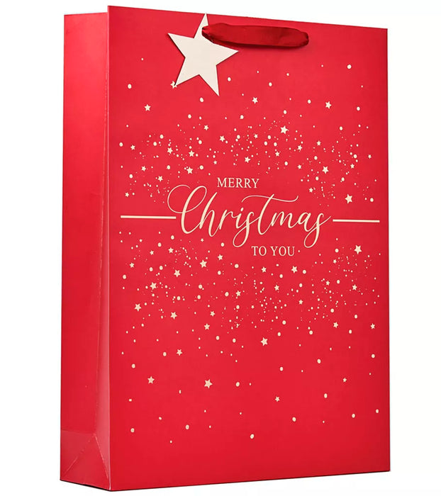 Design By Violet Red Merry Christmas Gift Bag