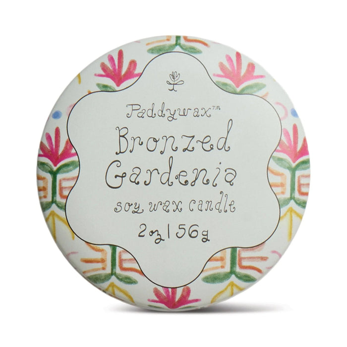 Designworks Collective Printed Tin Candle Bronzed Gardenia