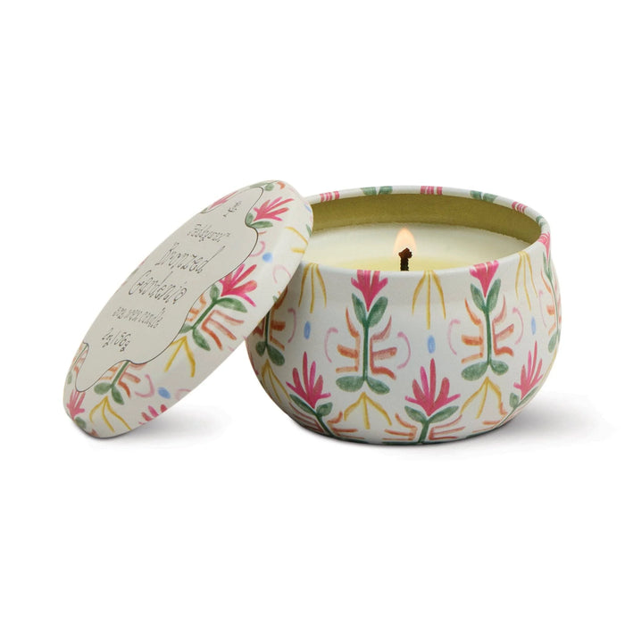 Designworks Collective Printed Tin Candle Bronzed Gardenia