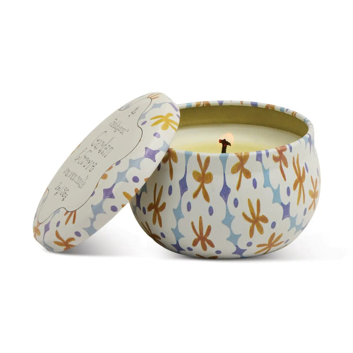 Designworks Collective Printed Tin Candle Garden & Grove