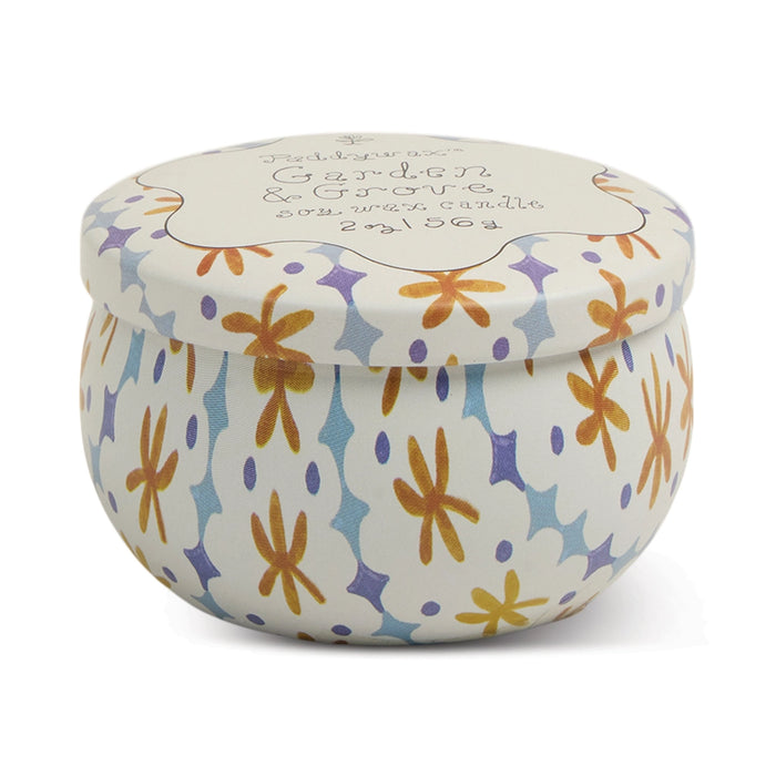 Designworks Collective Printed Tin Candle Garden & Grove