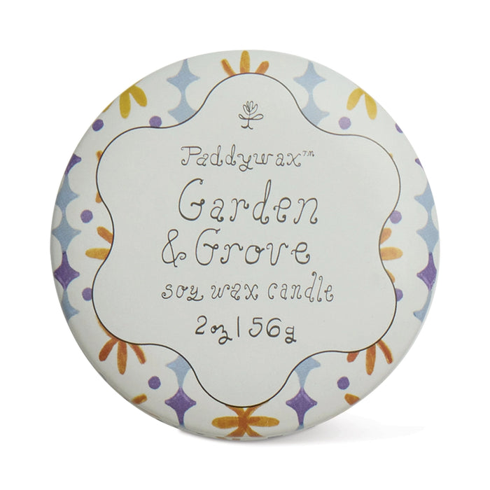 Designworks Collective Printed Tin Candle Garden & Grove