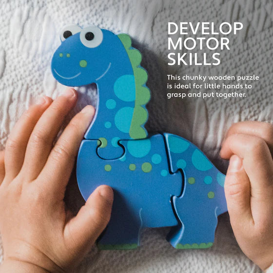 Orange Tree Diplodocus Wooden Puzzle
