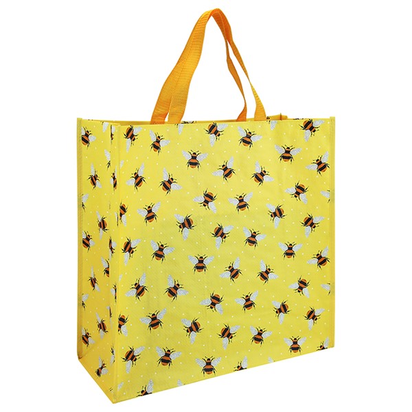 Bees Square Jumbo PP Woven Gift Bag