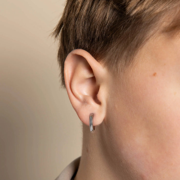 Fred Bennett Smaller Fit Stainless Steel Hoop Earrings