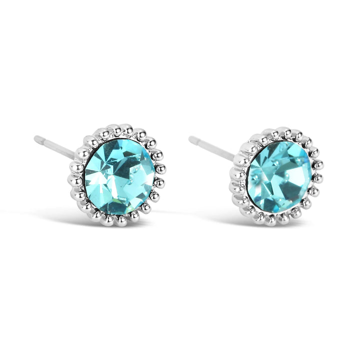Park Lane Stud Earrings with Blue Stone