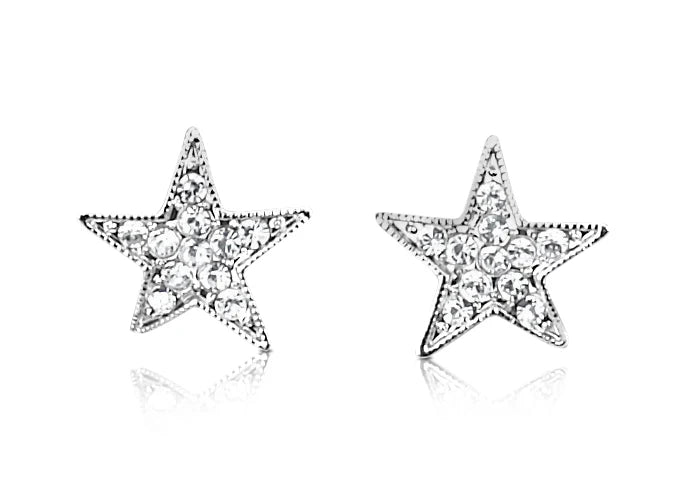 Park Lane Silver Star Earrings
