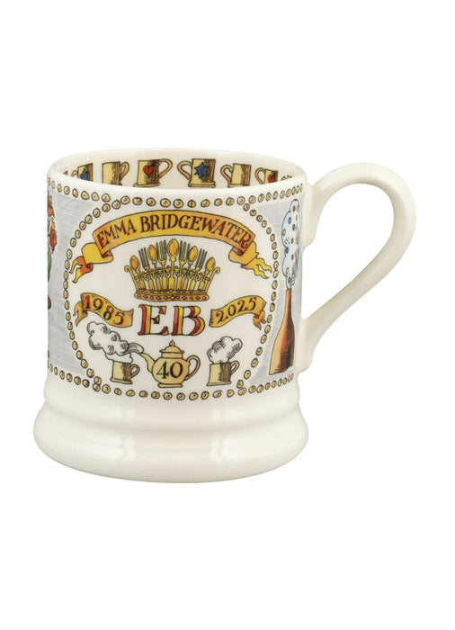 Emma Bridgewater 40 Years 1985-2025 Anniversary 1/2 Pint Mug