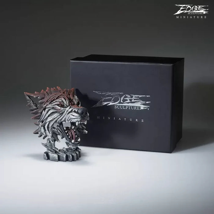 Edge Sculpture Miniature Wolf Bust