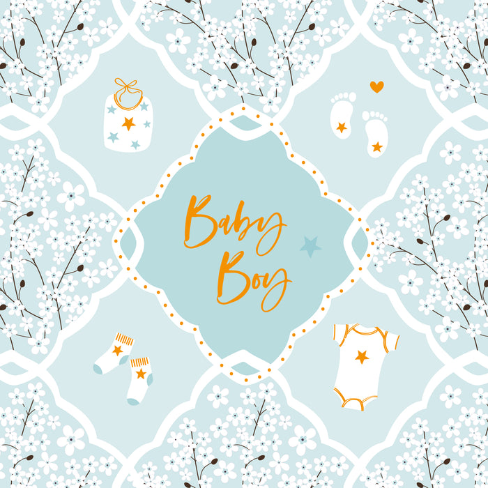 Belly Button 'Elle New Baby Boy' New Baby Card