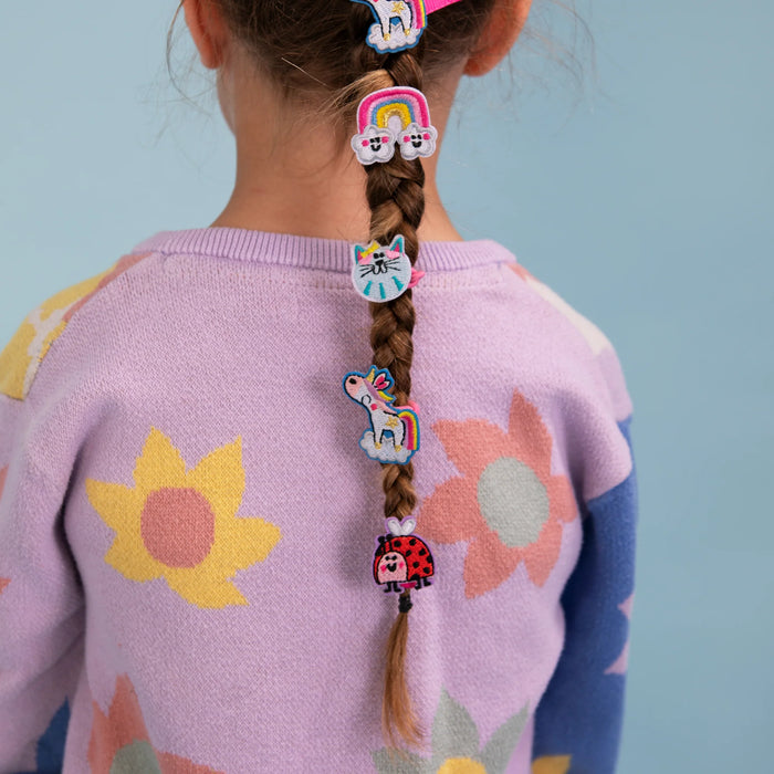 Rachel Ellen Hair Elastic Ladybird, Toadstool & Heart Star 4 Pack