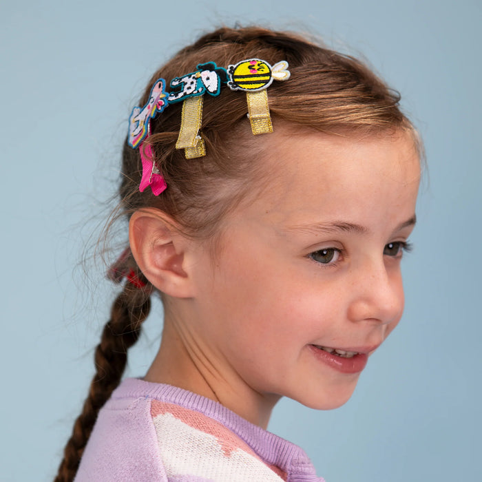 Rachel Ellen Hairclip Bee & Flower 2 Pack