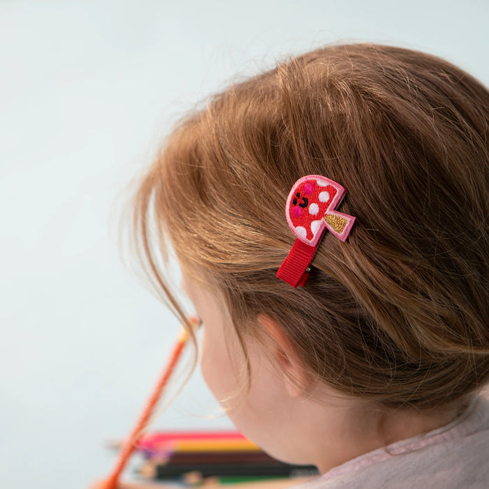 Rachel Ellen Hairclip Toadstools 2 Pack
