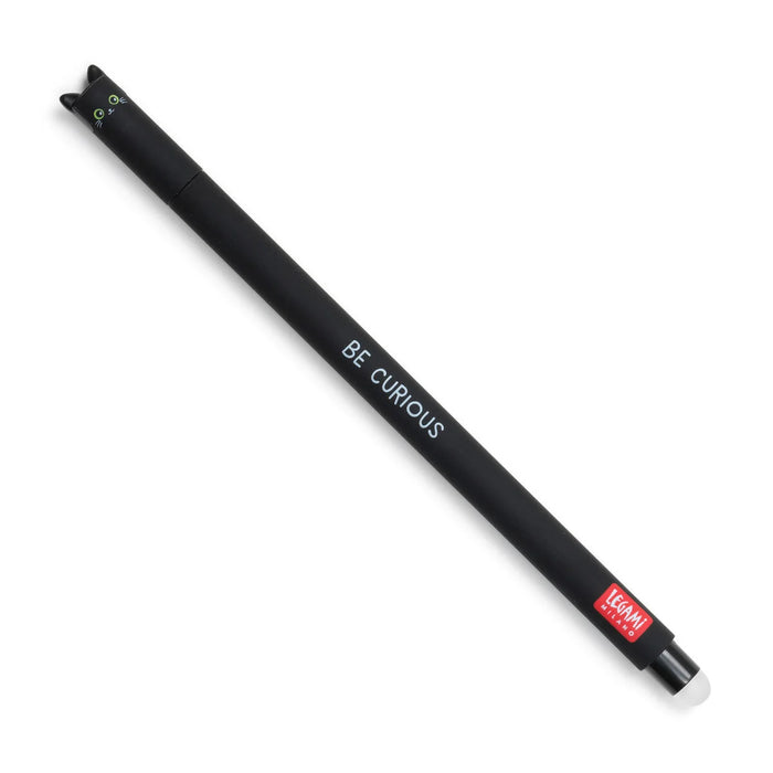 Legami Erasable Kitty Gel Pen - Be Curious