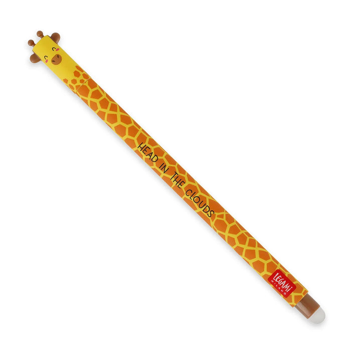Legami Erasable Black Giraffe Gel Pen - Head in the Clouds
