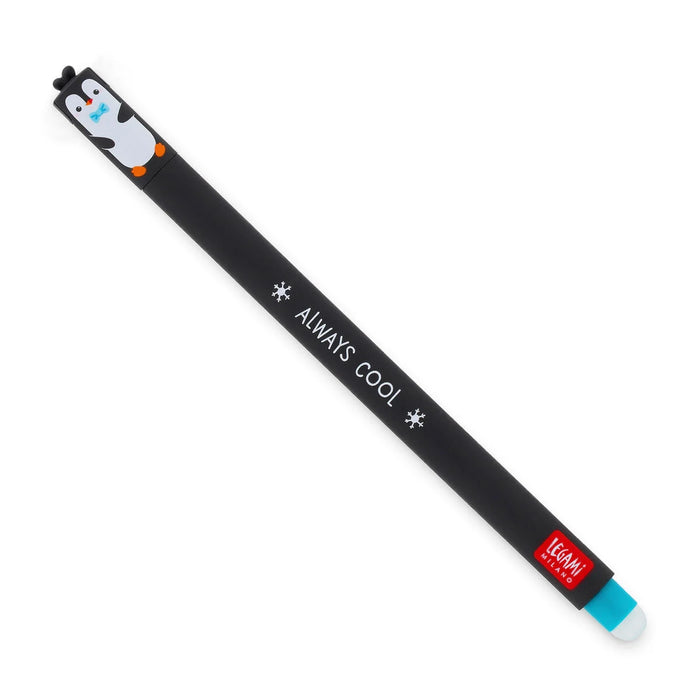 Legami Erasable Turquoise Penguin Gel Pen - Always Cool