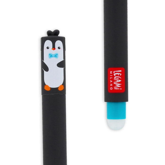 Legami Erasable Turquoise Penguin Gel Pen - Always Cool