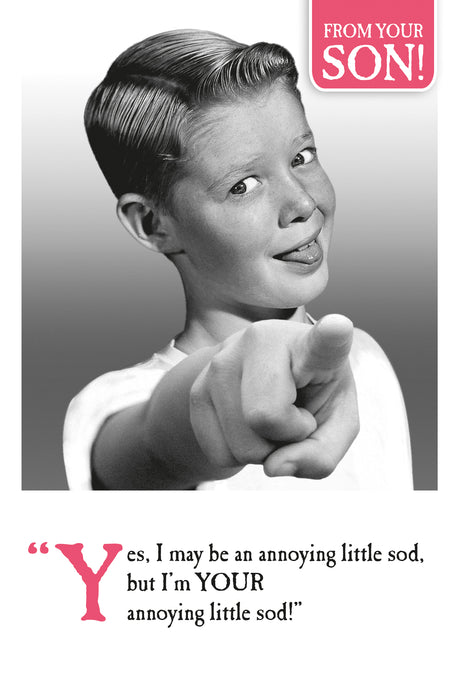 Words & Wishes 'Emotional Rescue Sod' Mothers Day Card