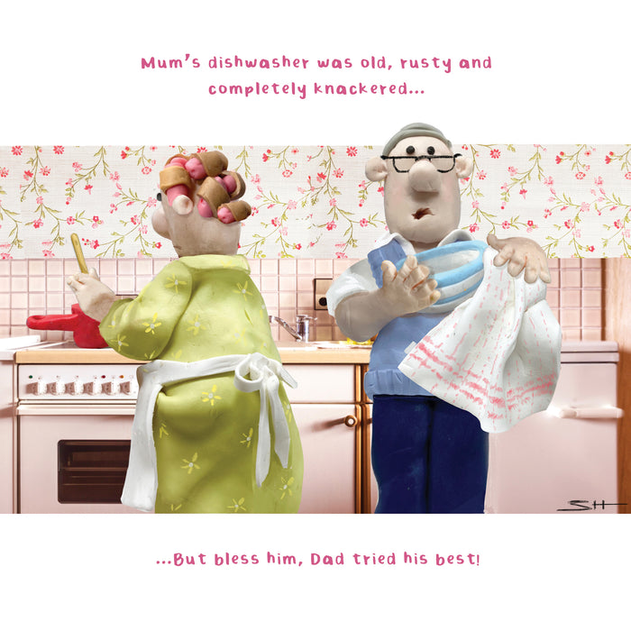Words & Wishes 'Emotional Rescue Dishwasher' Mothers Day Card