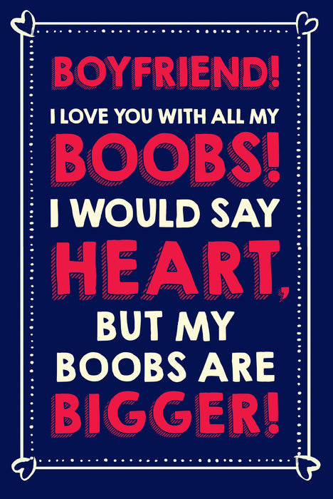 Words & Wishes 'Emotional Rescue Boobs' Valentine Card