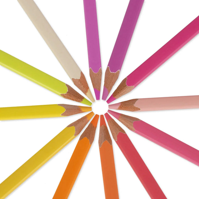 Legami Set of 12 Colouring Pencils in Sunset Palette