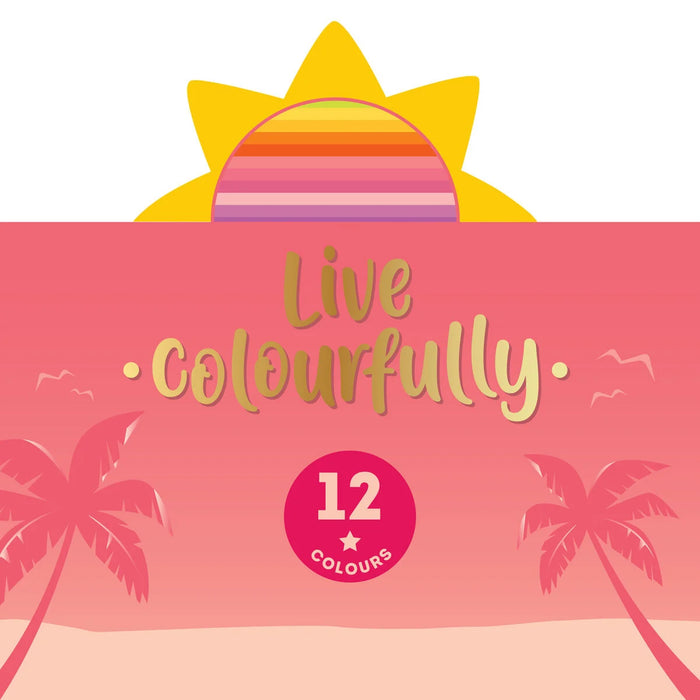 Legami Set of 12 Colouring Pencils in Sunset Palette