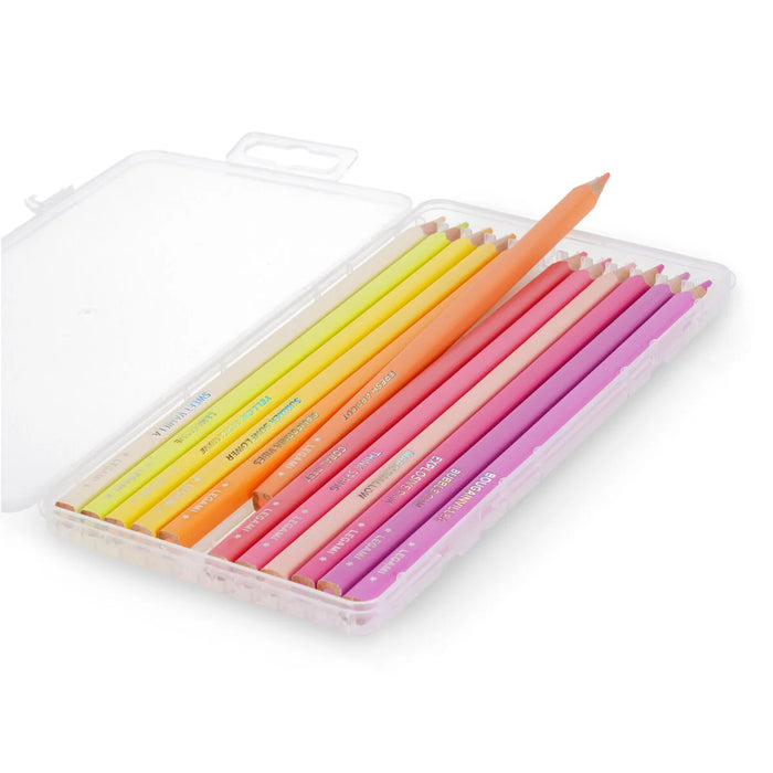 Legami Set of 12 Colouring Pencils in Sunset Palette