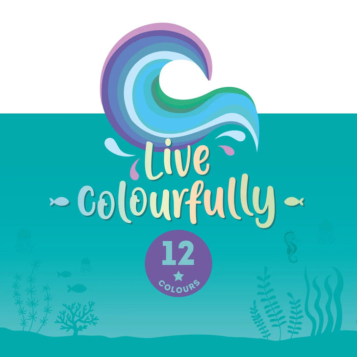 Legami Set of 12 Colouring Pencils in Ocean Palette