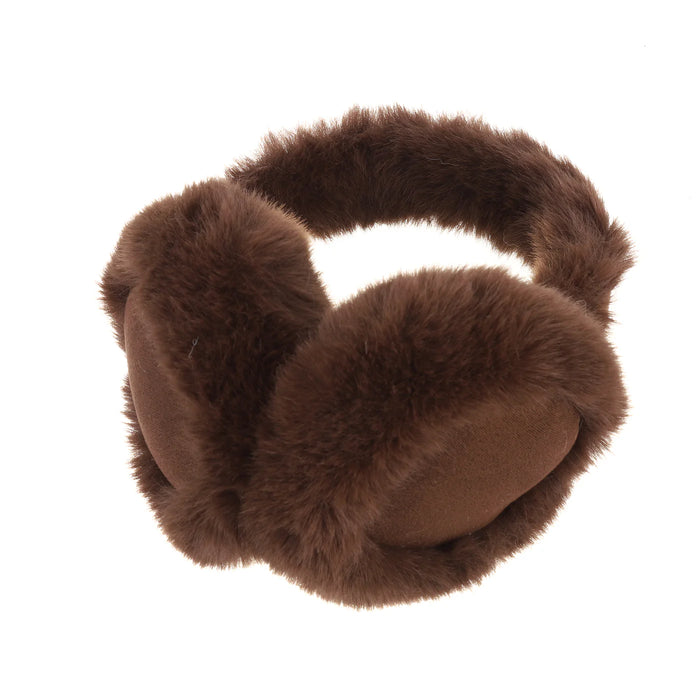 Park Lane Winter Ear Warmer In Chocolate