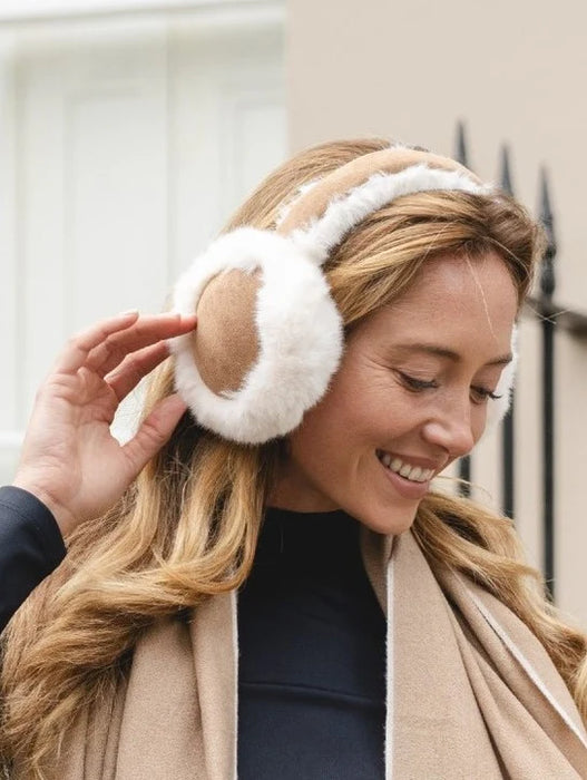 Park Lane Winter Ear Warmer In Linen