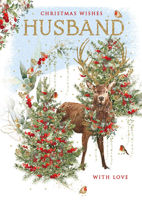 Nigel Quiney 'Christmas Wishes For My Husband' Christmas Card