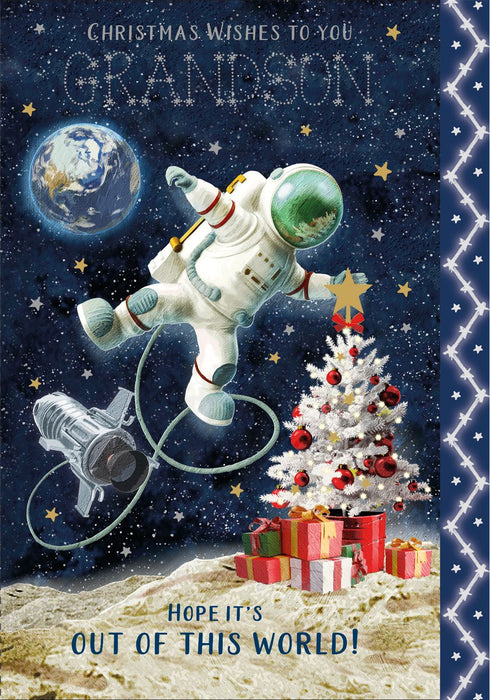 Nigel Quiney 'Christmas Wishes To You Grandson' Christmas Card