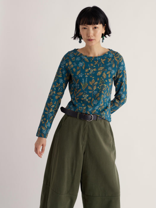 Seasalt Women's Easel Top In Winter Botanical Raincloud