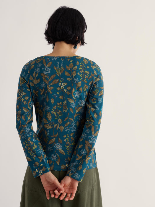 Seasalt Women's Easel Top In Winter Botanical Raincloud
