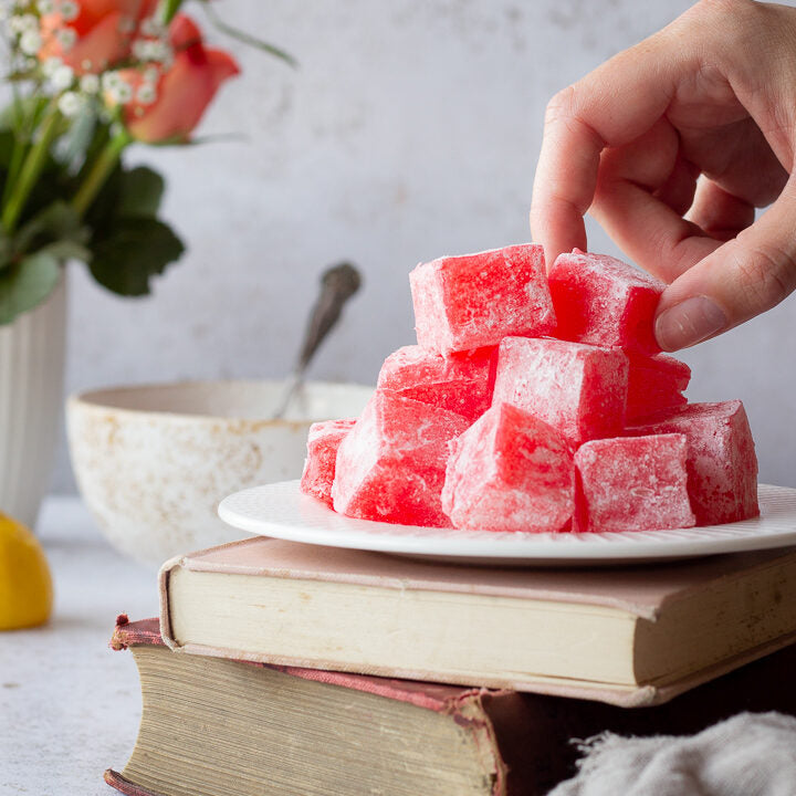 Our collection of traditional and exotic flavoured turkish delight selections are ideal to be given as presents for birthdays, on special occasions, or at Christmas.