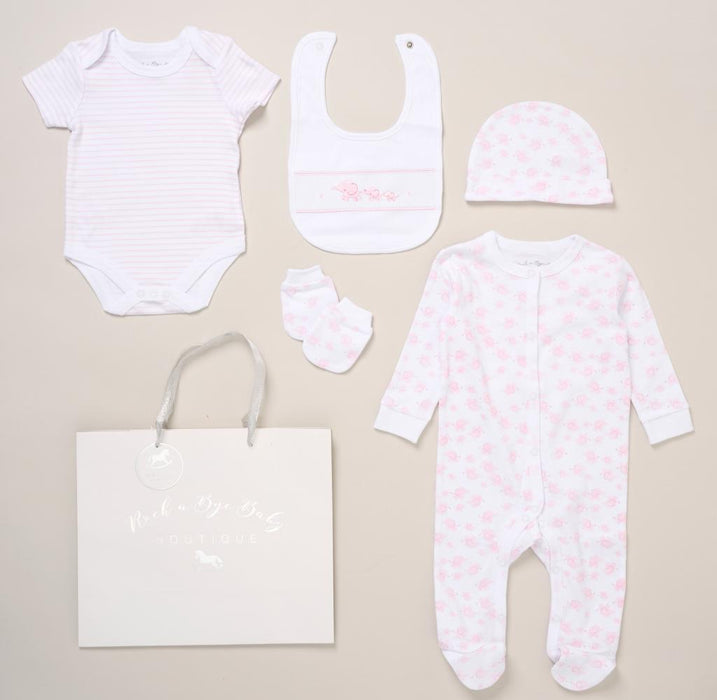 Rock a Bye Boutique Elephant 5 Piece Layette Set