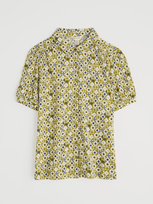 Seasalt Women's Embrace Shirt In Potters Marks Pear