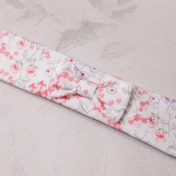 Emile et Rose Lacey Girls Floral Print Babygrow & Hairband