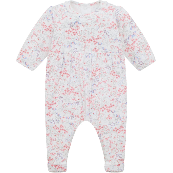 Emile et Rose Lacey Girls Floral Print Babygrow & Hairband