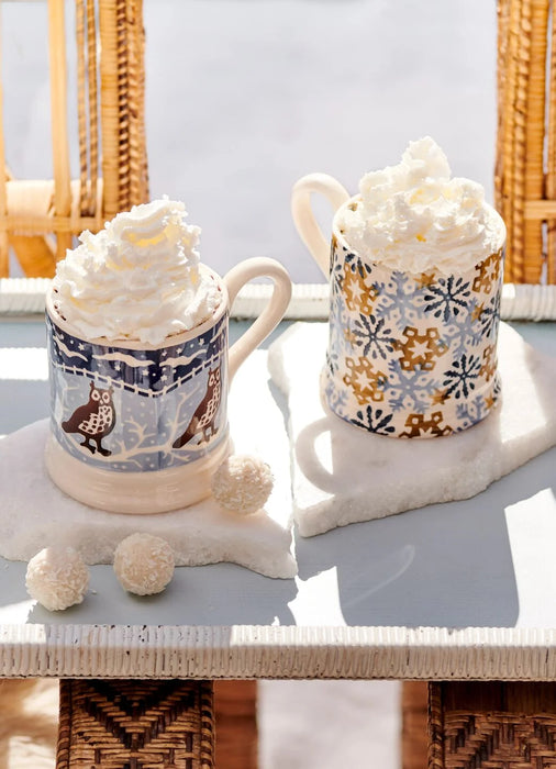 Emma Bridgewater Christmas Icons Owl 1/2 Pint Mug