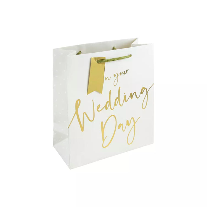 Eurowrap Gold Wedding Day Gift Bag