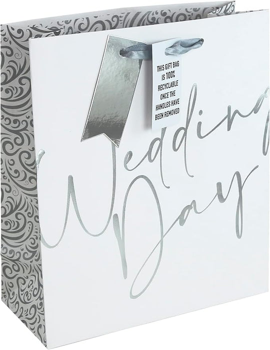Eurowrap Silver Wedding Day Gift Bag