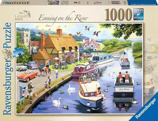 Ravensburger Evening on the River 1000 Piece Jigsaw Puzzle