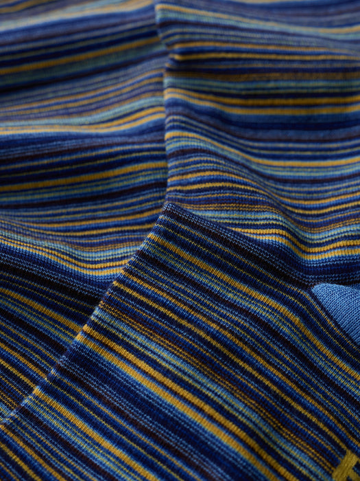 Seasalt Men's Everyday Socks In Ripple Marks Bright Marine Mix