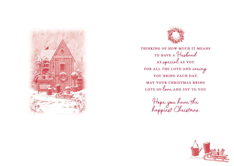 Nigel Quiney 'Christmas Wishes Dear Husband Sent With Love' Christmas Card