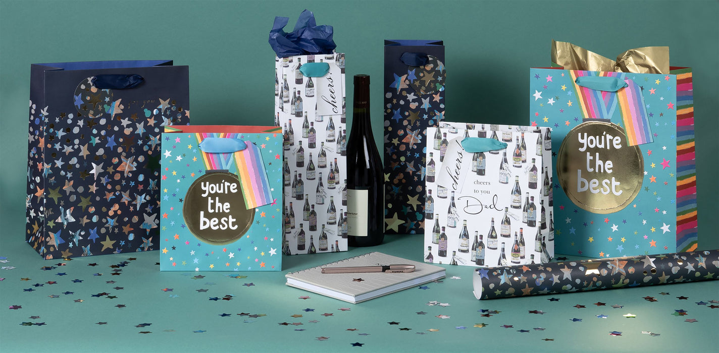 Glick Dazzling Daisies Landscape Medium Gift Bag