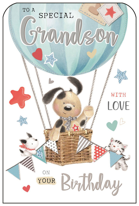 Jonny Javelin 'To A Special Grandson' Birthday Card
